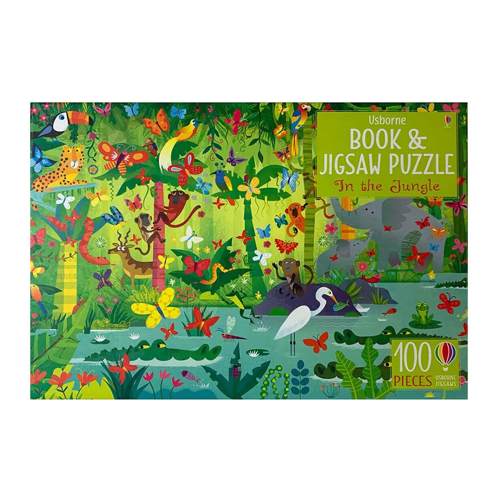 Usborne Book &amp; Jigsaw In Jungle