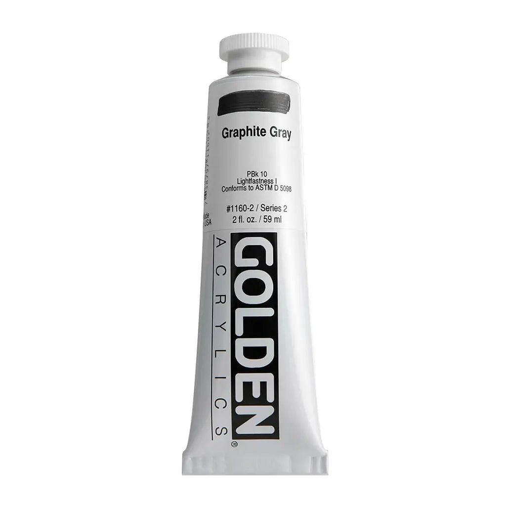 Golden Heavy Body Acrylic 2oz Graphite Gray S2