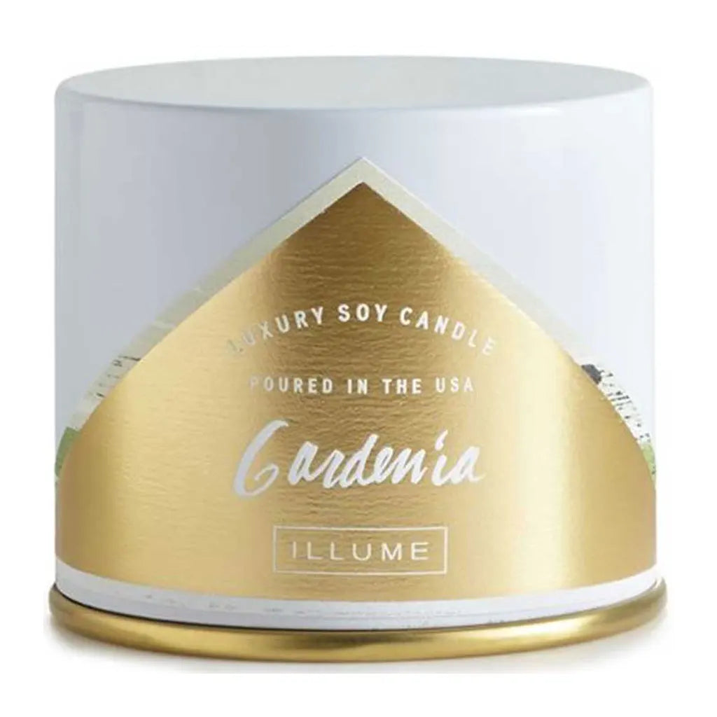 Gardenia Soy Vanity Tin Candle, White 11.8oz