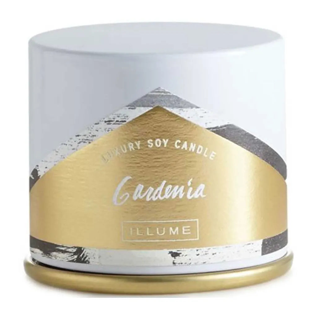 Gardenia Demi Vanity Tin 3oz Candle, White