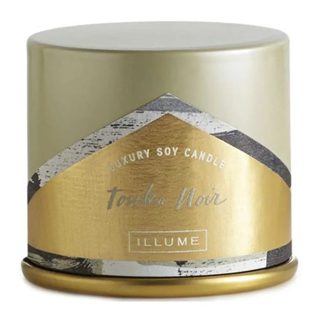 Demi Vanity Tin Candle 3oz, Tonka Noir Soy