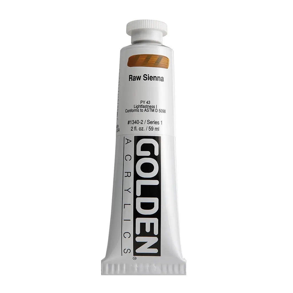 Golden Heavy Body Acrylic 2oz Raw Sienna S1