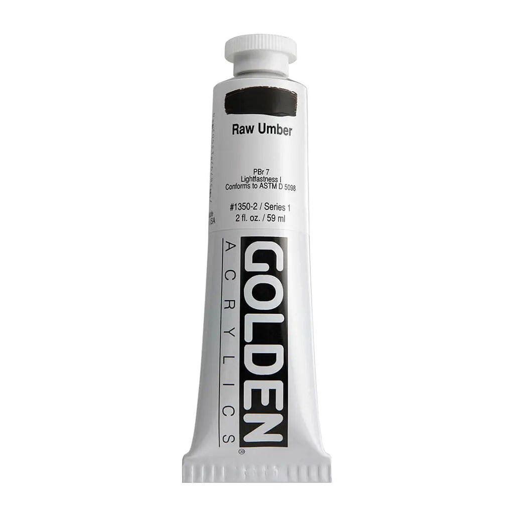 Golden Heavy Body Acrylic 2oz Raw Umber S1
