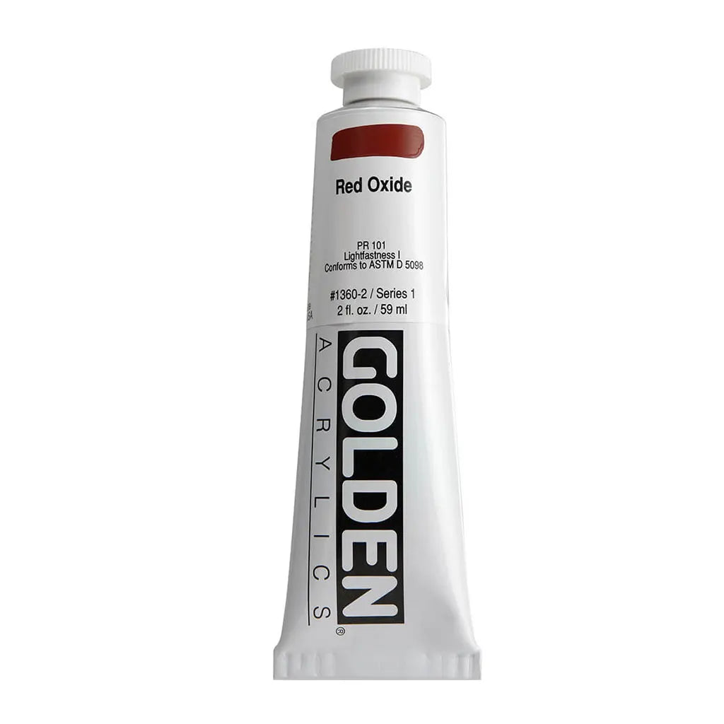 Golden Heavy Body Acrylic 2oz Red Oxide S1