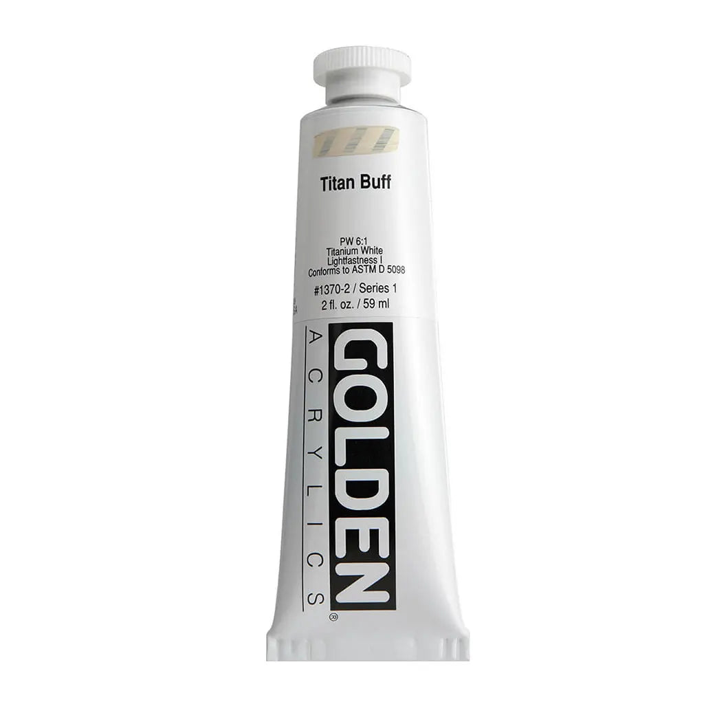 Golden Heavy Body Acrylic 2oz Titan Buff S1
