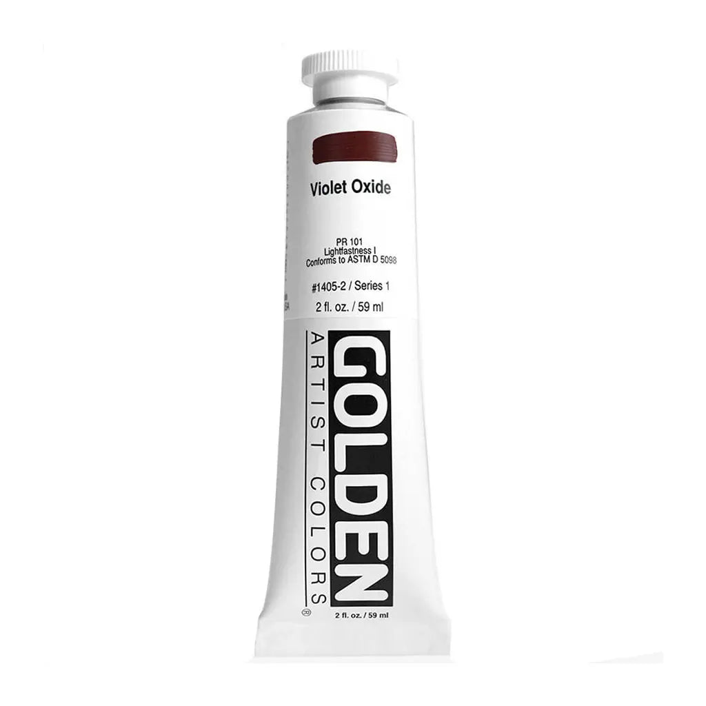 Golden Heavy Body Acrylic 2oz Violet Oxide S1