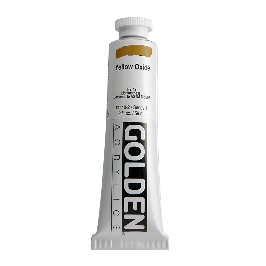 Golden Heavy Body Acrylic 2oz Yellow Oxide S1
