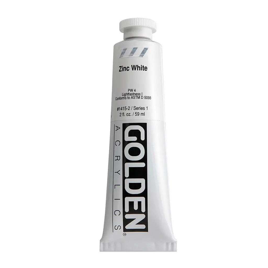 Golden Heavy Body Acrylic 2oz Zinc White S1