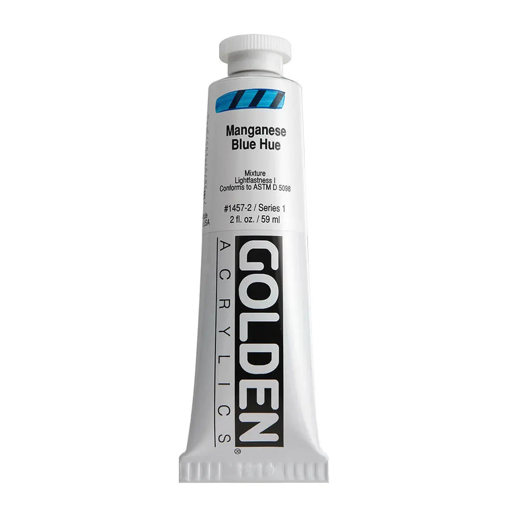 Golden Heavy Body Acrylic 2oz Manganese Blue Hue S1