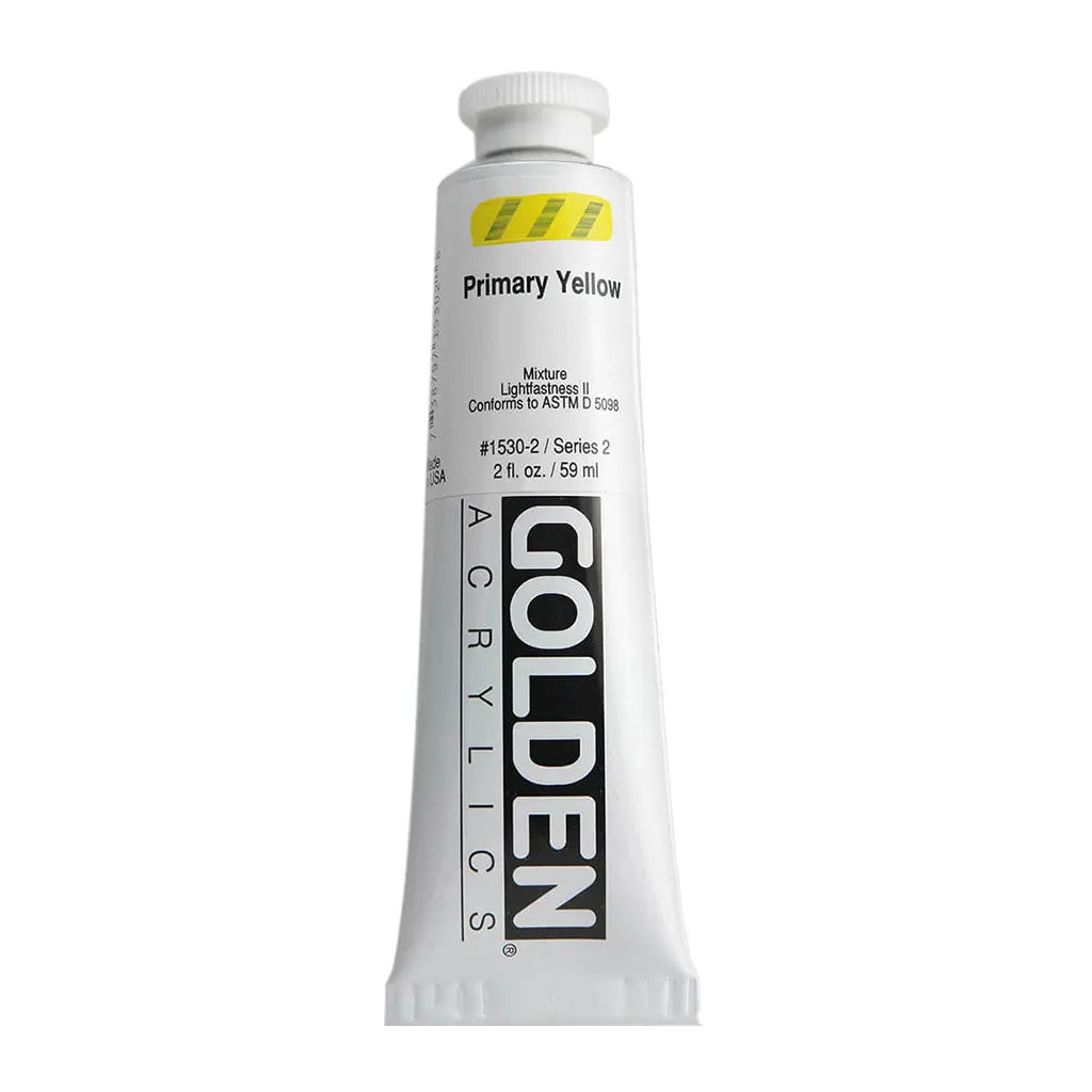 Golden Heavy Body Acrylic 2oz Primary Yellow S2