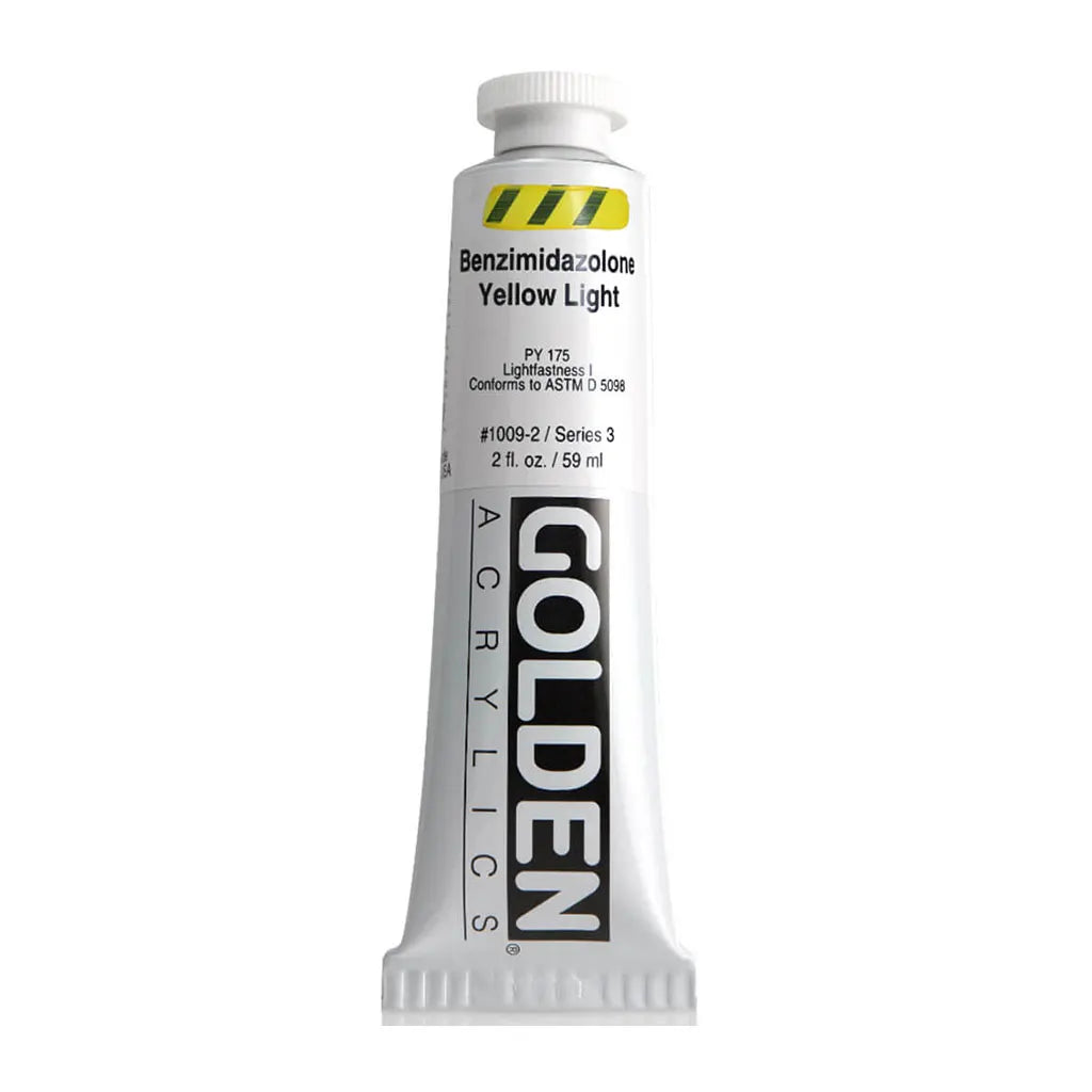Golden Heavy Body Acrylic 2oz Benzimidazolone Yel Light S3