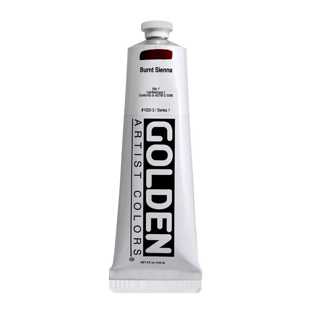 Golden Heavy Body Acrylic 5oz Burnt Sienna S1