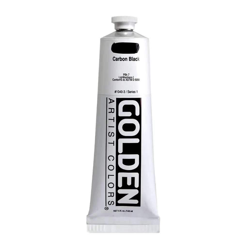 Golden Heavy Body Acrylic 5oz Carbon Black S1