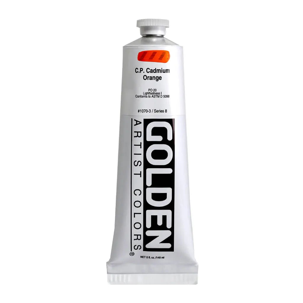 Golden Heavy Body Acrylic 5oz Cadmium Orange S8