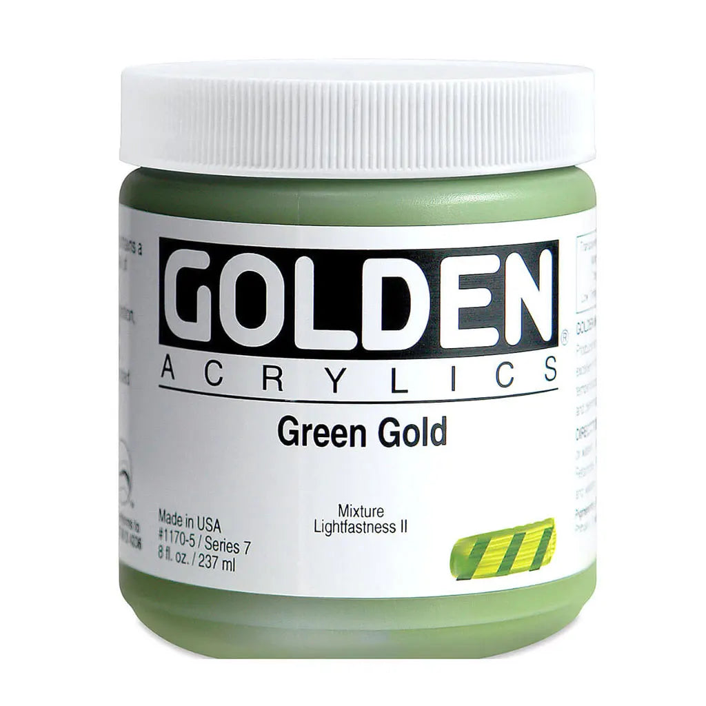 Golden Heavy Body Acrylic 8oz Green Gold S7