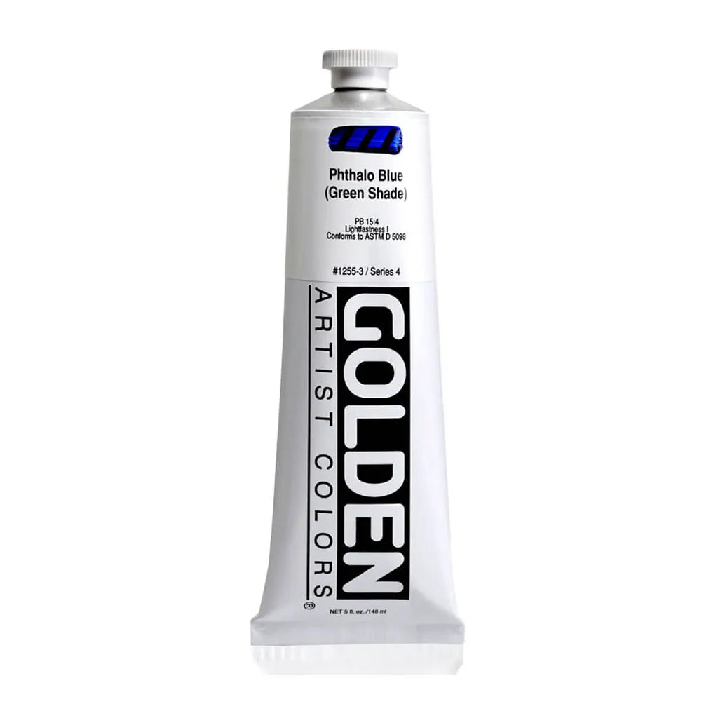 Golden Heavy Body Acrylic 5oz Phthalo Blue (Green Shade) S4