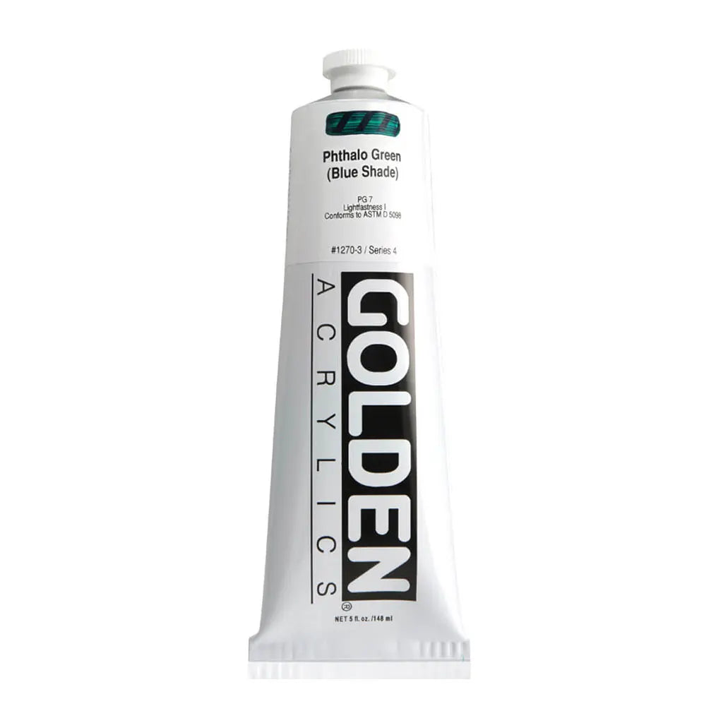 Golden Heavy Body Acrylic 5oz Phthalo Green (Blue Shade) S4