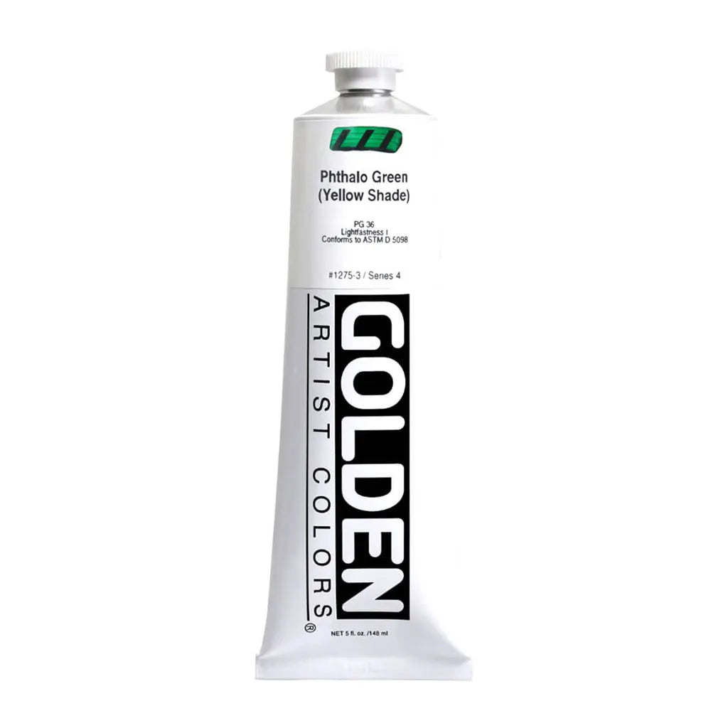 Golden Heavy Body Acrylic 5oz Phthalo Green (Yellow Shade) S4