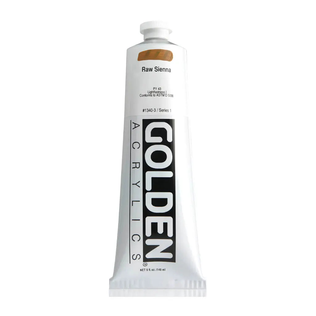 Golden Heavy Body Acrylic 5oz Raw Sienna S1