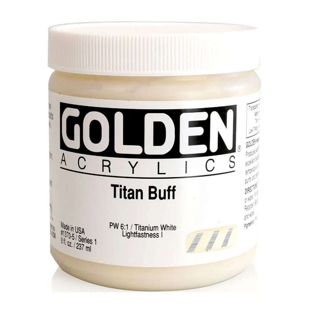 Golden Heavy Body Acrylic 8oz Titan Buff S1