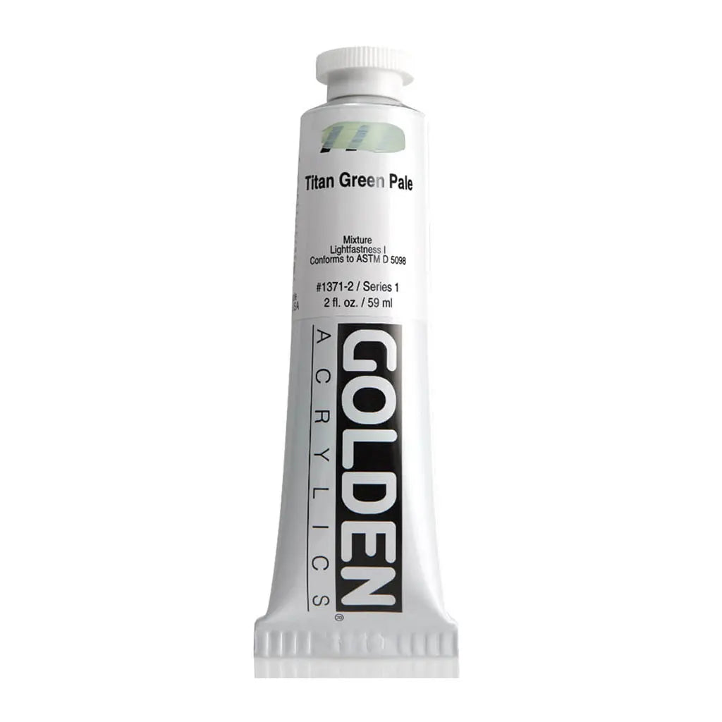 Golden Heavy Body Acrylic 2oz Titan Green Pale S1