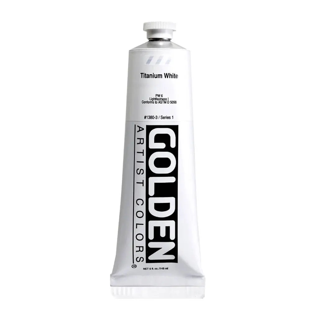 Golden Heavy Body Acrylic 5oz Titanium White S1