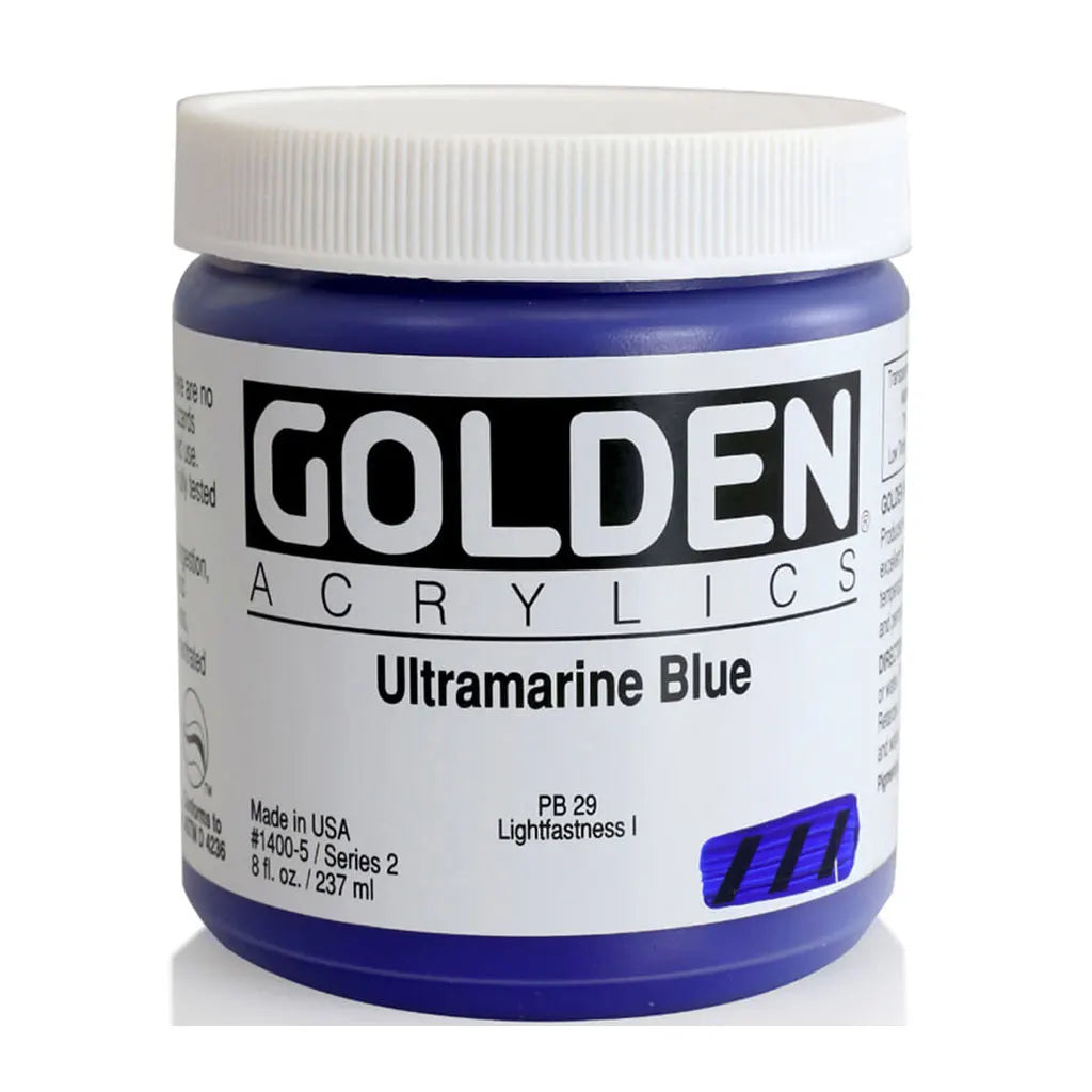 Golden Heavy Body Acrylic 8oz Ultramarine Blue S2