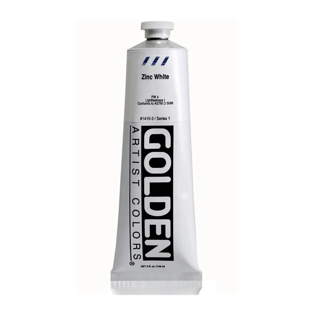 Golden Heavy Body Acrylic 5oz Zinc White S1