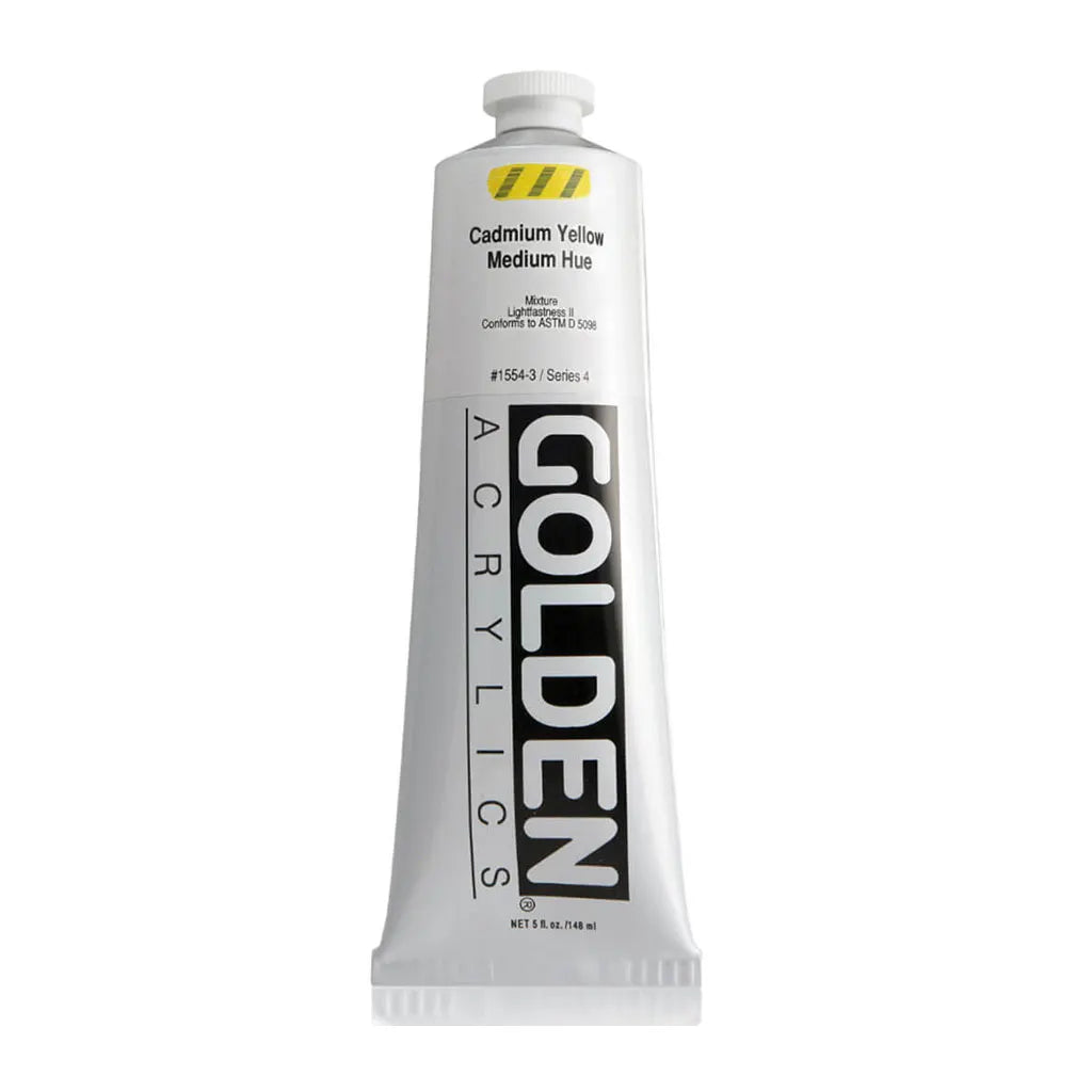 Golden Heavy Body Acrylic 5oz Cadmium Yellow Medium Hue S4