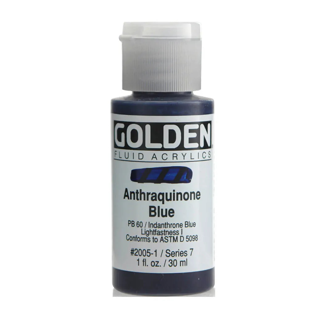 Golden Fluid Acrylic 1oz Anthraquinone Blue S7