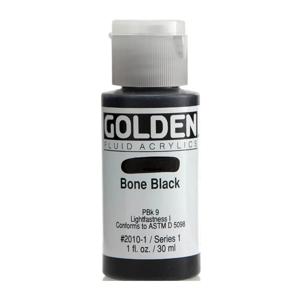 Golden Fluid Acrylic 1oz Bone Black S1