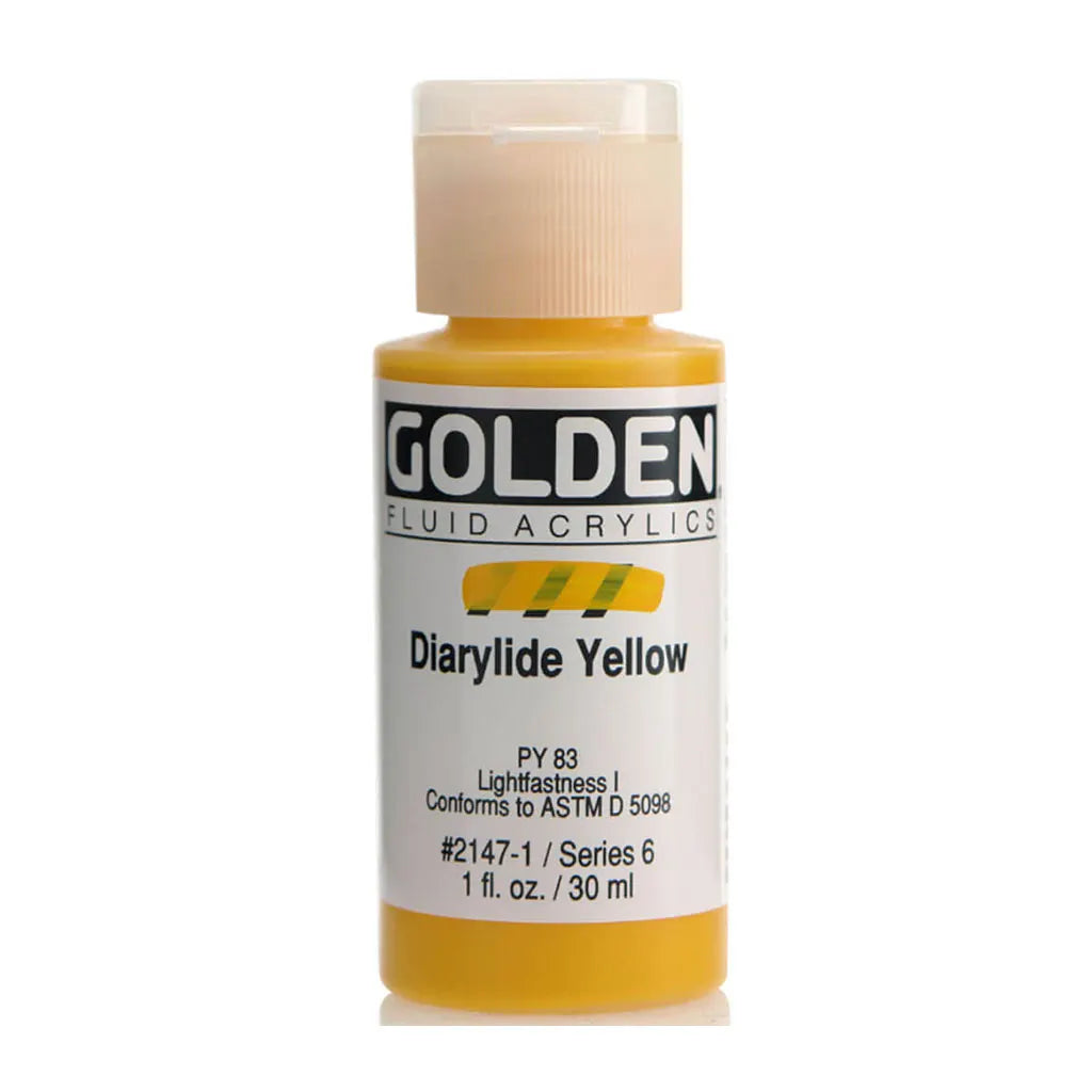 Golden Fluid Acrylic 1oz Diarylide Yellow S6