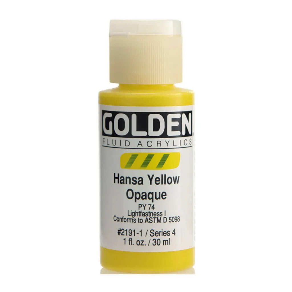 Golden Fluid Acrylic 1oz Hansa Yellow Opaque S4