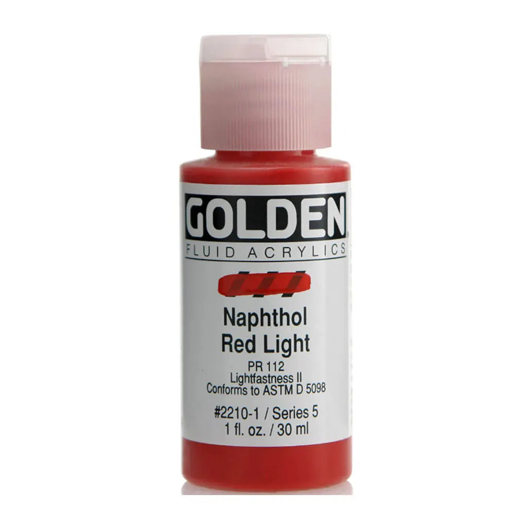 Golden Fluid Acrylic 1oz Naphthol Red Light S5