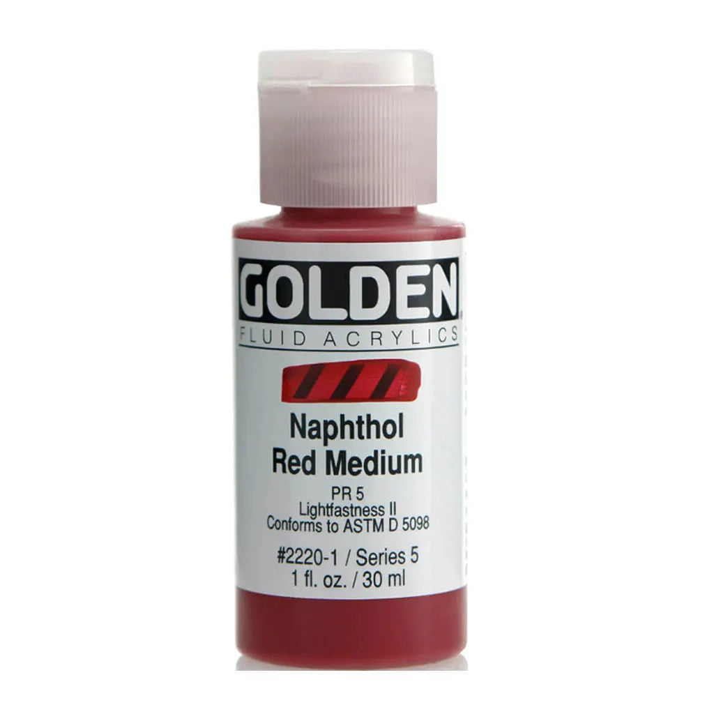 Golden Fluid Acrylic 1oz Naphthol Red Med. S5