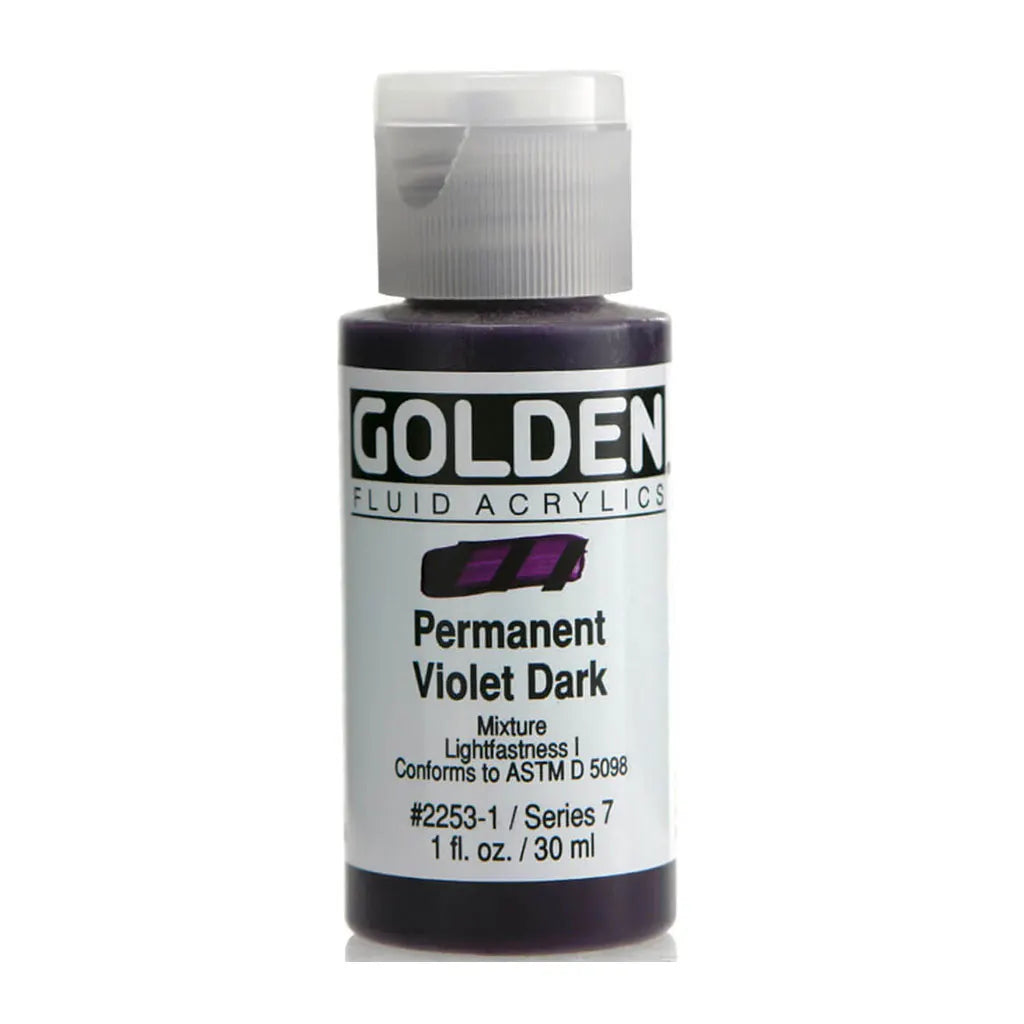 Golden Fluid Acrylic 1oz Permanent Violet Dk. S7
