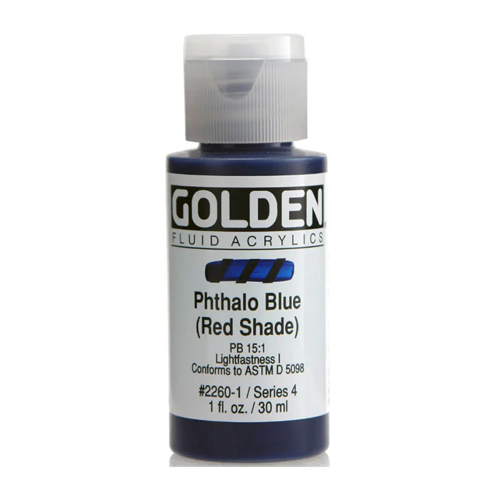 Golden Fluid Acrylic 1oz Phthalo Blue /R.S. S4