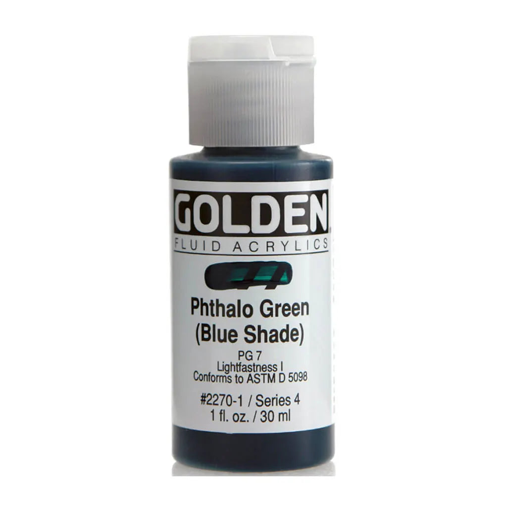 Golden Fluid Acrylic 1oz Phthalo Green /B.S. S4
