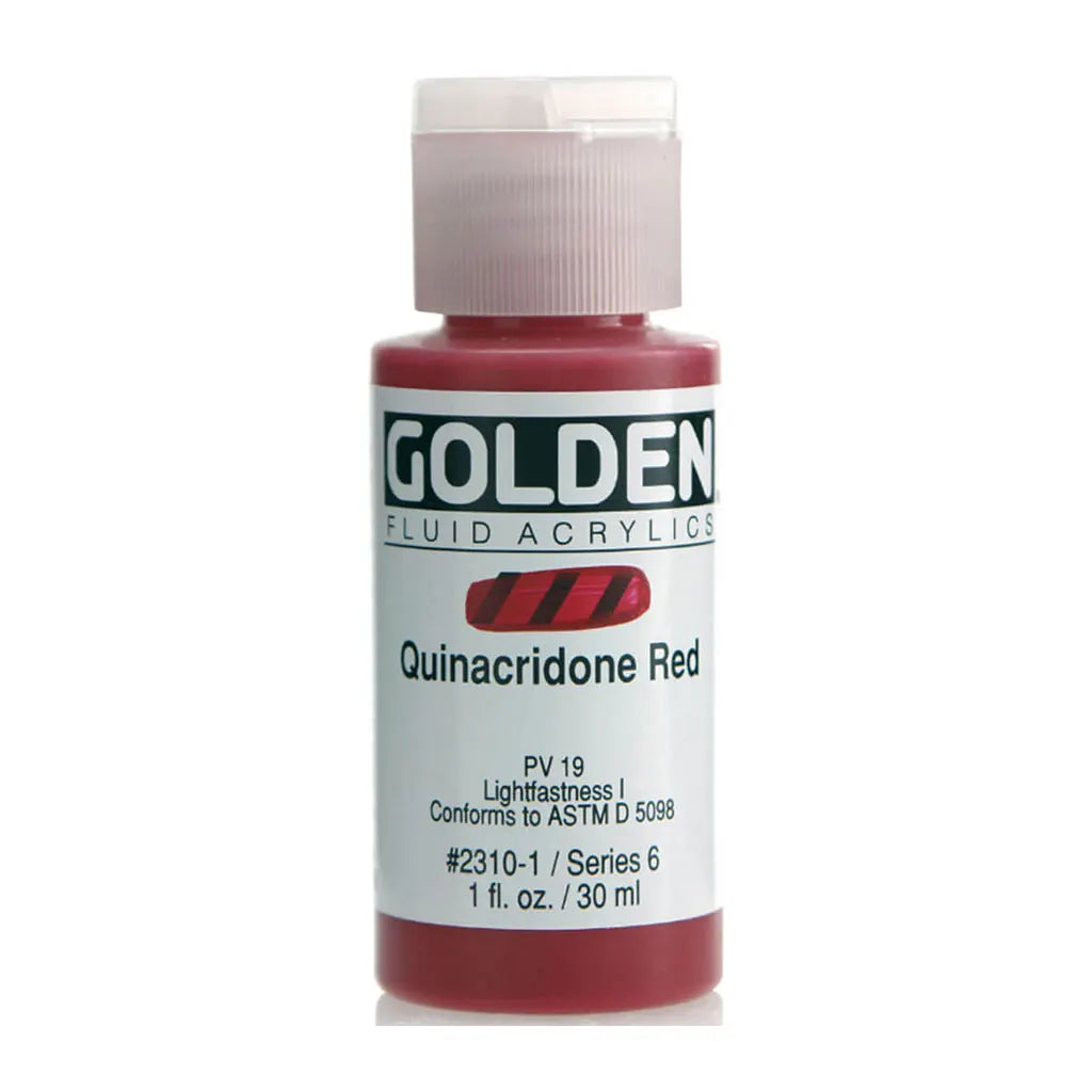 Golden Fluid Acrylic 1oz Quin. Red S6