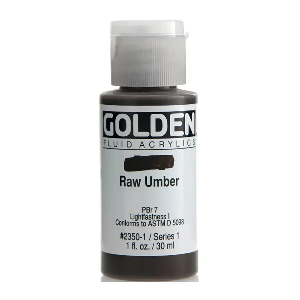 Golden Fluid Acrylic 1oz Raw Umber S1