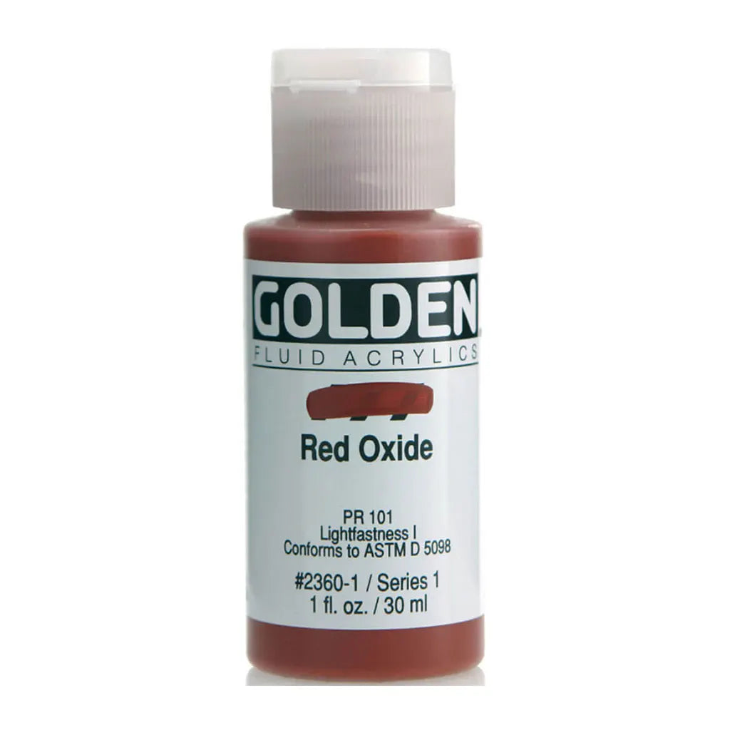 Golden Fluid Acrylic 1oz Red Oxide S1