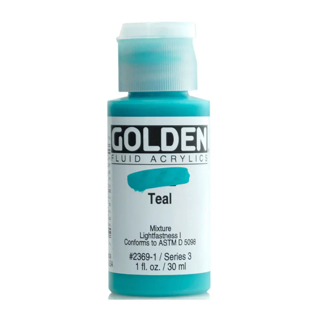 Golden Fluid Acrylic 1oz Teal S3