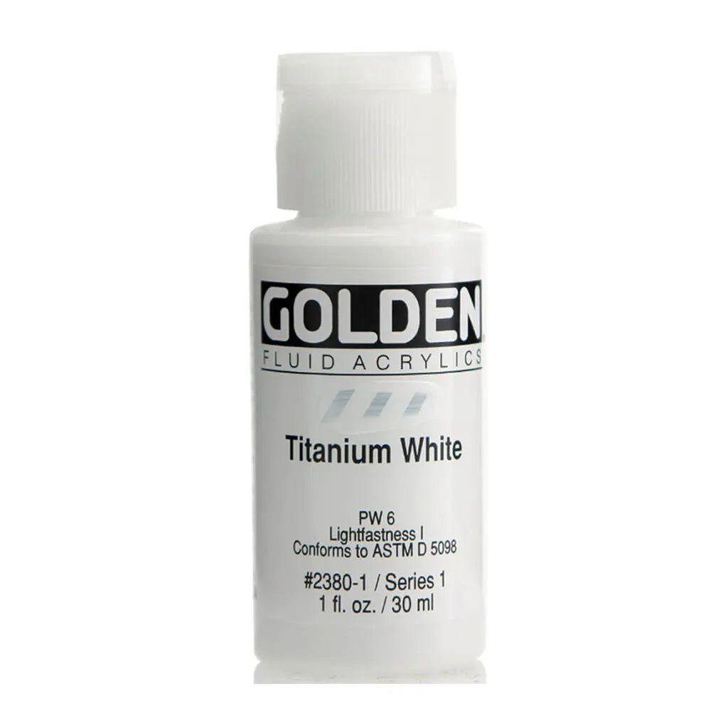 Golden Fluid Acrylic 1oz Titanium White S1