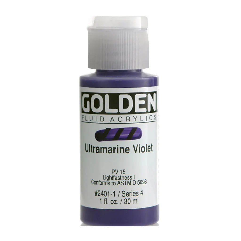 Golden Fluid Acrylic 1oz Ultramarine Violet S4