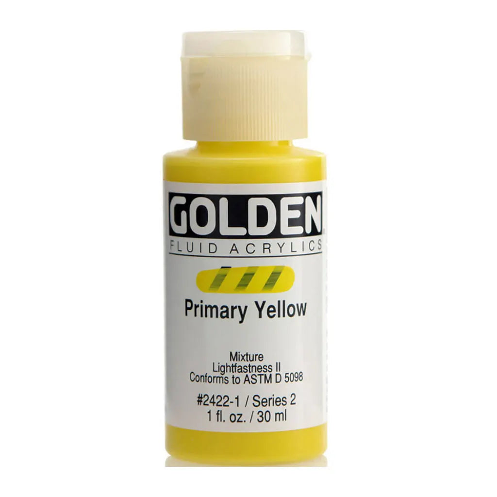 Golden Fluid Acrylic 1oz Primary Yellow S2