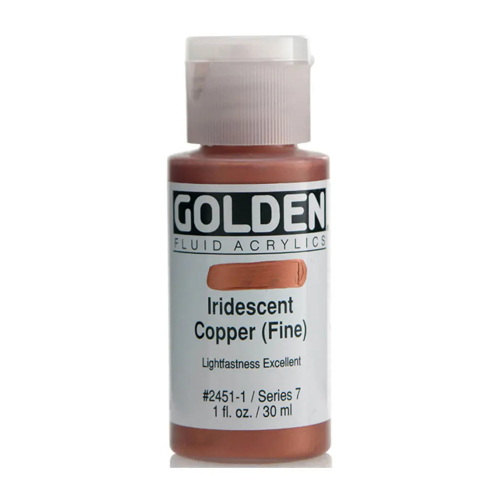 Golden Fluid Acrylic 1oz Iridescent Copper (Fine) S7