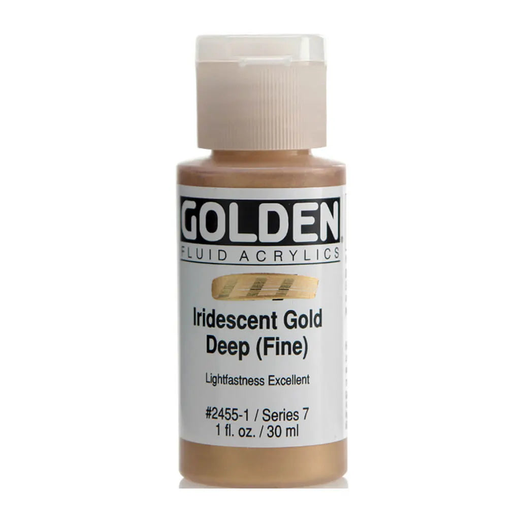 Golden Fluid Acrylic 1oz Irid. Gold Deep (Fine) S7