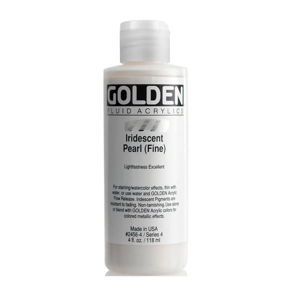 Golden Fluid Acrylic 4oz Iridescent Pearl (Fine) S4