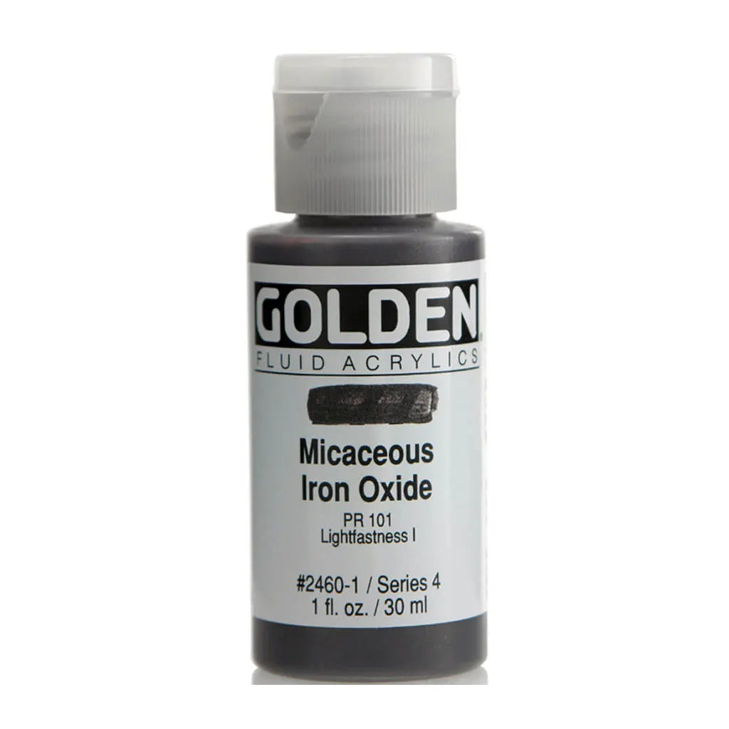 Golden Fluid Acrylic 1oz Micaceous Iron Oxide S4