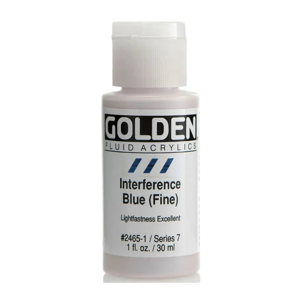 Golden Fluid Acrylic 1oz Interference Blue (Fine) S7